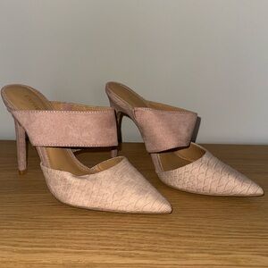 Pale pink heels